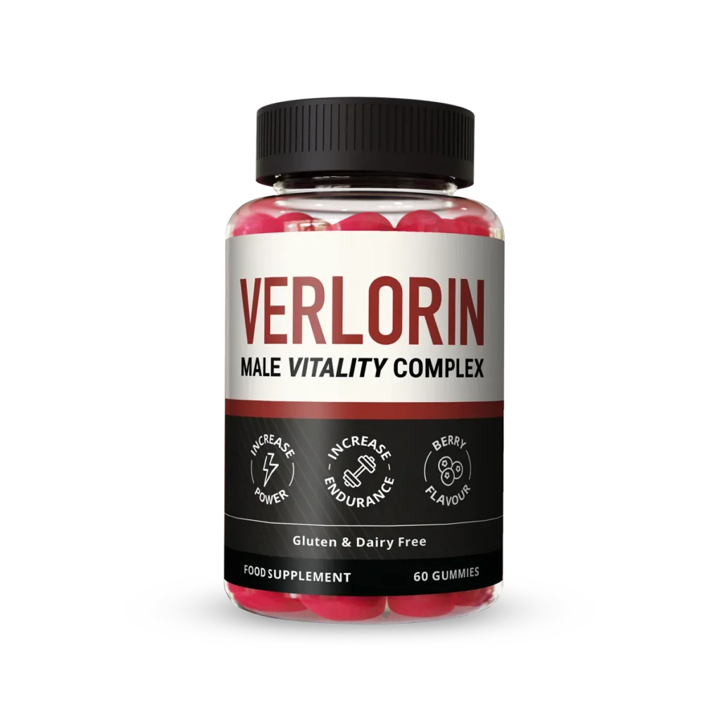 Häufig gestellte Fragen Welche Anzeichen können auf eine nachlassende männliche Leistungsfähigkeit hindeuten? Typische Hinweise sind unter anderem eine geringere Energie, nachlassende Leistungsfähigkeit, reduzierte Konzentration sowie ein geschwächtes Selbstvertrauen. Können natürliche Ergänzungsmittel die männliche Vitalität unterstützen? Ja, natürliche Ergänzungsmittel können dazu beitragen, die männliche Vitalität zu unterstützen, insbesondere wenn sie Teil eines gesunden Lebensstils sind. Was ist "Verlorin"? Verlorin ist ein speziell entwickeltes Nahrungsergänzungsmittel für Männer, das darauf abzielt, die männliche Vitalität, Energie und Ausdauer im Alltag und in besonderen Momenten zu unterstützen. Wie wirkt "Verlorin"? Die sorgfältig abgestimmte Formel kombiniert unter anderem Vitamin E, Coenzym Q10 und Biotin, um den natürlichen Energiestoffwechsel zu unterstützen, oxidativem Stress entgegenzuwirken und das körperliche Wohlbefinden positiv zu beeinflussen. Welche Inhaltsstoffe sind in "Verlorin" enthalten? Es enthält eine Auswahl funktioneller Inhaltsstoffe wie Vitamin E (DL-α-Tocopherylacetat), Coenzym Q10, Biotin (Vitamin B7), Vitamin A (Retinylacetat), sowie natürliche Aromen aus roten Beeren. Ergänzt wird die Rezeptur durch Geliermittel (Pektin), Glukosesirup, Maltodextrin, Kokosöl und weitere unterstützende Bestandteile wie Zitronensäure und Anthocyane als natürlichen Farbstoff. Sind bei der Einnahme von "Verlorin" Nebenwirkungen zu erwarten? Da Verlorin auf bekannten, verträglichen Inhaltsstoffen basiert, sind unerwünschte Nebenwirkungen selten. Jeder Mensch reagiert jedoch individuell – bei Unsicherheiten empfiehlt sich die Rücksprache mit einer medizinischen Fachperson. Wann kann man mit ersten Effekten rechnen? Die Wirkung kann je nach Person unterschiedlich wahrgenommen werden. Einige Nutzer berichten bereits nach wenigen Tagen bis Wochen von mehr Energie und gesteigertem Wohlbefinden. Wie wird "Verlorin" überlicherweise eingenommen? Täglich 2 Gummies mit ausreichend Flüssigkeit einnehmen. Eine Dose enthält 60 Gummies und reicht somit für 30 Tage. Kühl, trocken und lichtgeschützt lagern. Kann "Verlorin" dabei helfen, auch das allgemeine Energiegefühl unterstützen? Ja, die enthaltenen Vitalstoffe wurden so gewählt, dass sie zur normalen Energiegewinnung beitragen und dabei helfen können, sich im Alltag kraftvoller zu fühlen. Trägt "Verlorin" auch zum mentalen Wohlbefinden bei? Neben der körperlichen Vitalität kann die Kombination aus Vitaminen und Coenzym Q10 auch das Selbstvertrauen und das emotionale Gleichgewicht fördern.